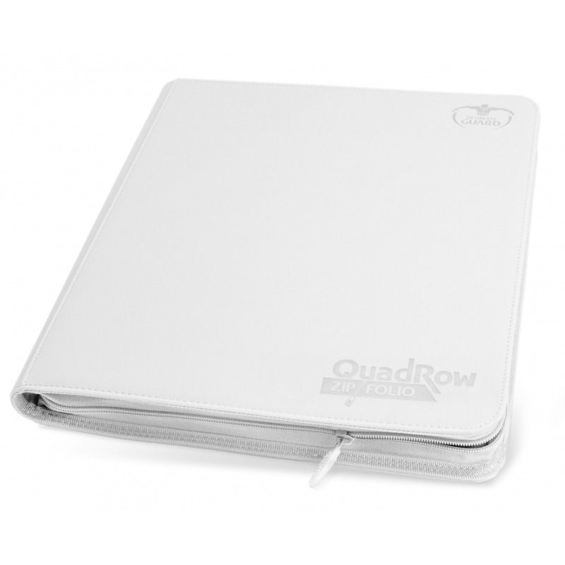 Ultimate Guard QuadRow 24 pkt Zipfolio -  White | Eastridge Sports Cards