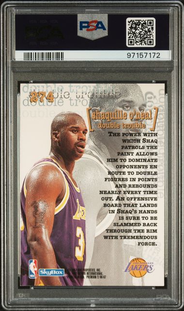 1996-97 Skybox Premium #274 Shaquille O'Neal PSA 9