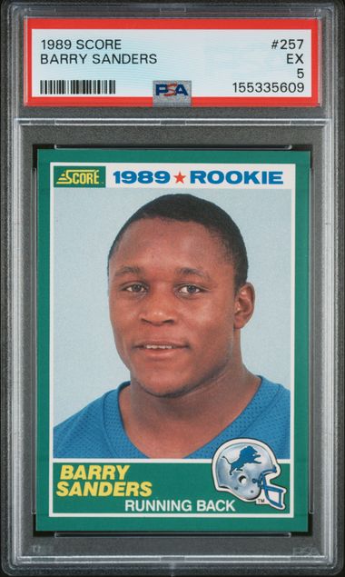 1989 Score #257 Barry Sanders PSA 5 (Rookie)