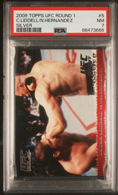 2009 Topps UFC Round 1 Silver #5 Chuck Liddell vs. Noe Hernandez #084/288 PSA 7 (Rookie) | Eastridge Sports Cards