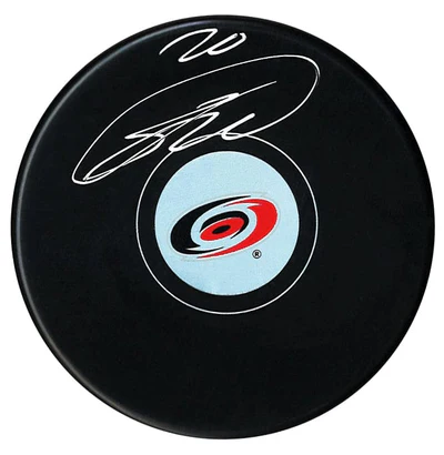 Sebastian Aho Autographed Carolina Hurricanes Puck (COJO Sports)