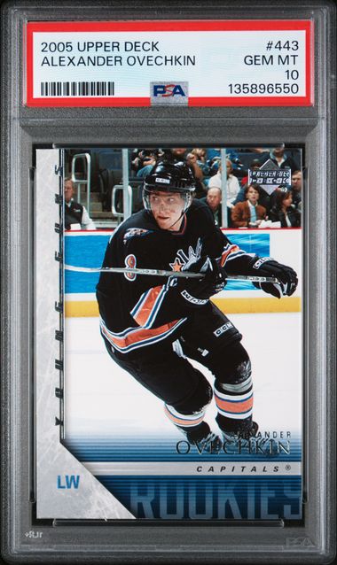 2005-06 Upper Deck #443 Alexander Ovechkin PSA 10 (Rookie)