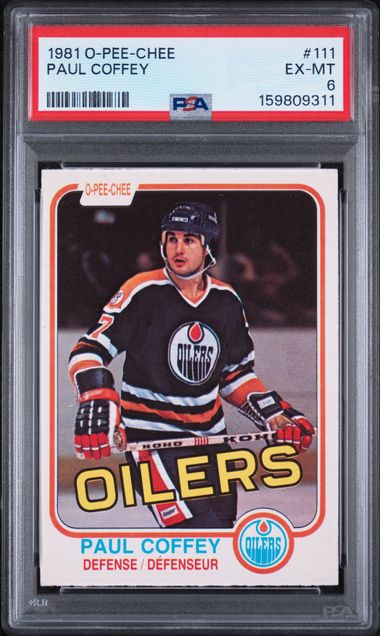 1981-82 O-Pee-Chee #111 Paul Coffey PSA 6 (Rookie)