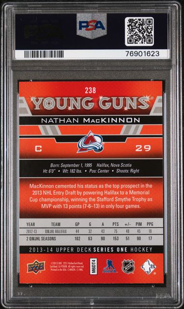 2013-14 Upper Deck #238 Nathan Mackinnon PSA 9 (Rookie)