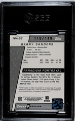 2006 Topps Paradigm Autographs #TPABS Barry Sanders #118/149 SGC 8 (Auto 10) | Eastridge Sports Cards