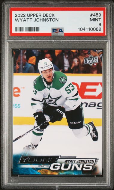 2022-23 Upper Deck #459 Wyatt Johnston PSA 9 (Rookie)