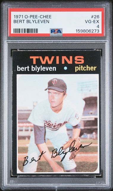 1971 O-Pee-Chee #26 Bert Blyleven PSA 4 (Rookie)