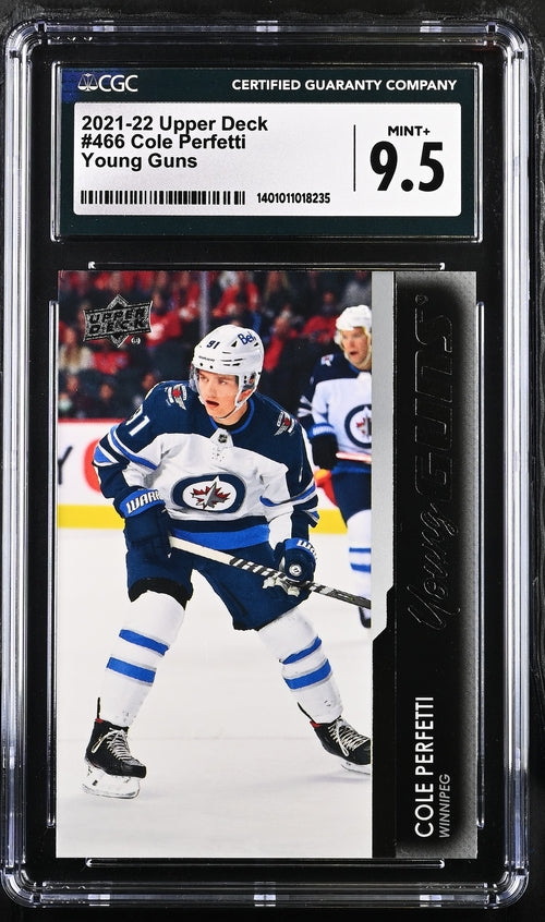 2021-22 Upper Deck #466 Cole Perfetti CGC 9.5 (Rookie)