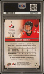 2023-24 Upper Deck Team Canada Juniors Red Foil #8 Connor Bedard PSA 10 | Eastridge Sports Cards