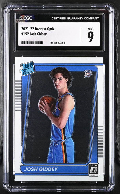 2021-22 Donruss Optic #152 Josh Giddey CGC 9 (Rookie)