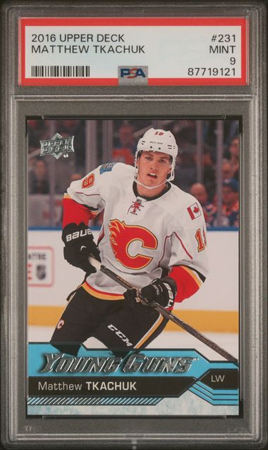 2016-17 Upper Deck #231 Matthew Tkachuk PSA 9 (Rookie)