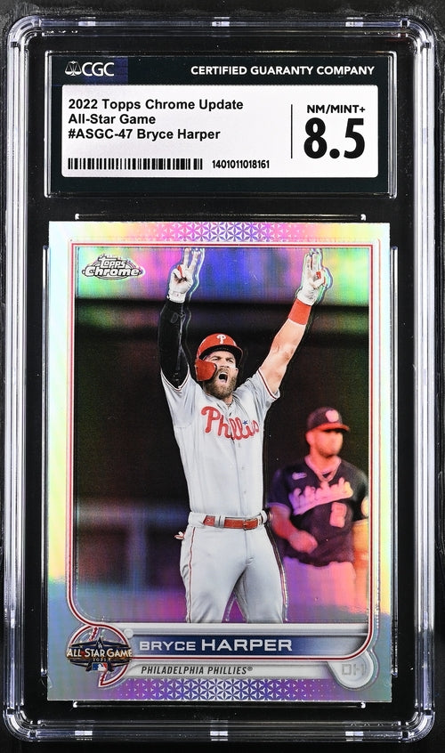 2022 Topps Chrome Update All-Star Game #ASGC-47 Bryce Harper CGC 8.5