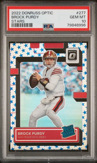 2022 Donruss Optic Stars Prizm #277 Brock Purdy PSA 10 (Rookie)