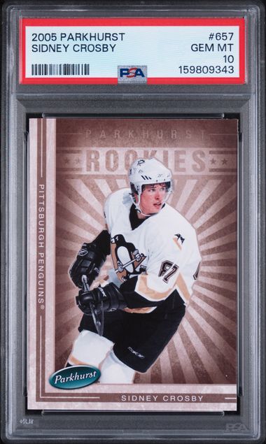2005-06 Parkhurst #657 Sidney Crosby PSA 10 (Rookie)