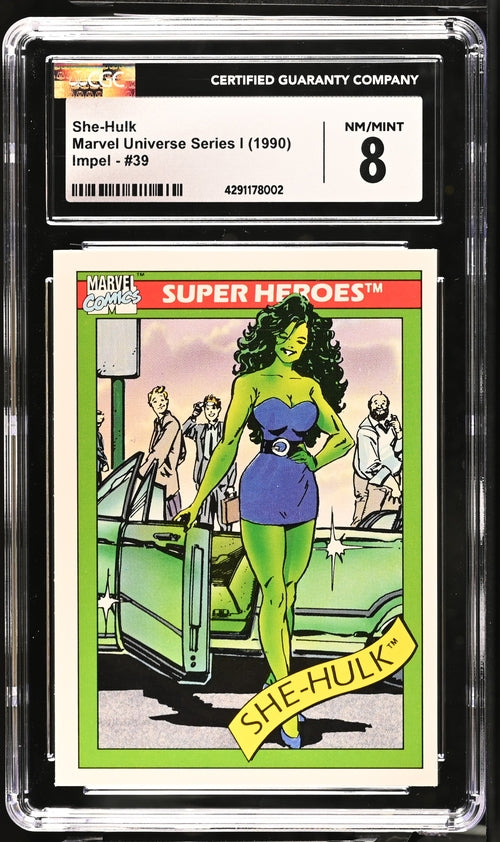 1990 Impel Marvel Universe Series 1 #39 She-Hulk CGC 8