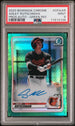 2020 Bowman Chrome Prospect Autograph Green Refractor #CPAAR Adley Rutschman #70/99 PSA 9