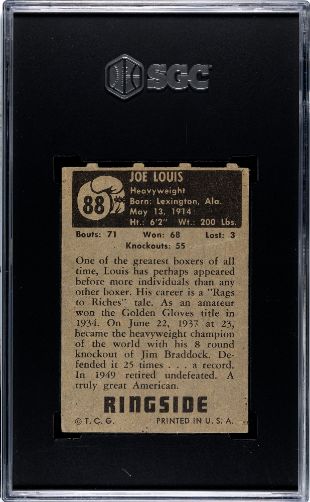 1951 Topps Ringside #88 Joe Louis SGC 1.5 | Eastridge Sports Cards