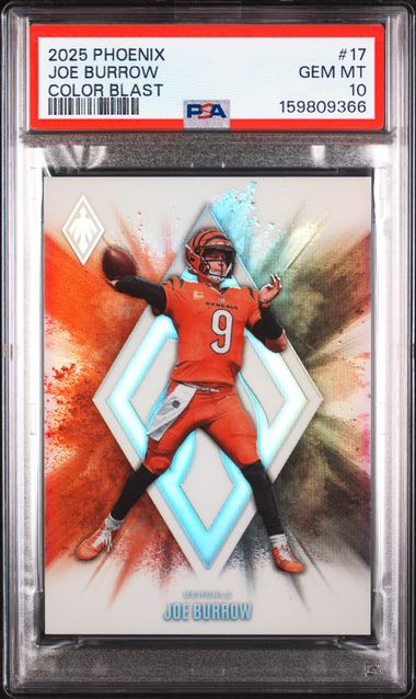 2025 Panini Phoenix Color Blast #17 Joe Burrow PSA 10