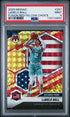 2020-21 Panini Mosaic Fusion Red/Yellow Choice #257 LaMelo Ball #65/88 PSA 9 (Rookie)