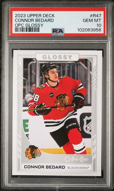 2023-24 O-Pee-Chee Glossy #R47 Connor Bedard PSA 10 (Rookie)