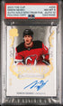 2023-24 Upper Deck The Cup Gold Spectrum Foil Auto #200 Simon Nemec #04/24 PSA 8 (Auto 10) (Rookie)