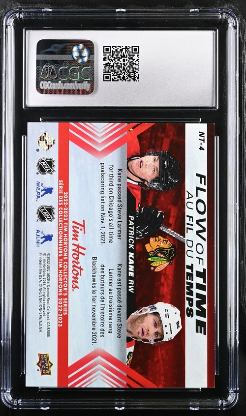 2022-23 Upper Deck Tim Hortons Flow of Time #NT-4 Patrick Kane CGC 9
