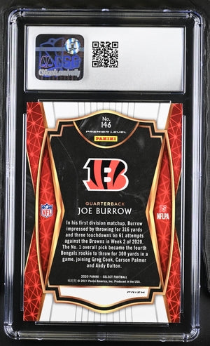 2020 Panini Select #146 Joe Burrow CGC 9.5 (Rookie)