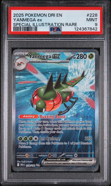 2025 Pokemon Destined Rivals #228 Yanmega ex- Special Illustration Rare PSA 9