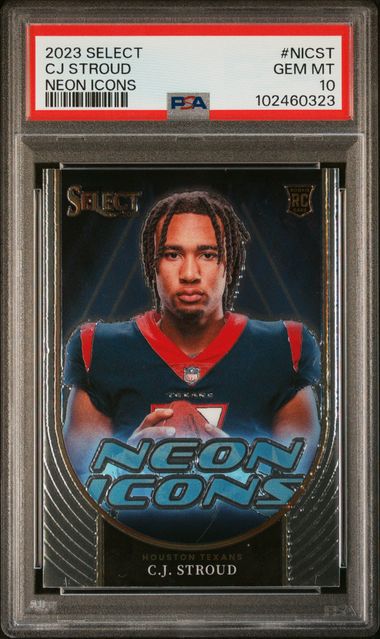 2023 Panini Select Neon Icons #NICST CJ Stroud PSA 10 (Rookie)