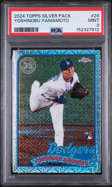 2024 Topps Silver Pack #26 Yoshinobu Yamamoto PSA 10 (Rookie)