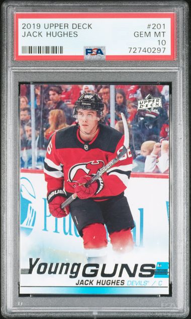 2019-20 Upper Deck #201 Jack Hughes PSA 10 (Rookie)
