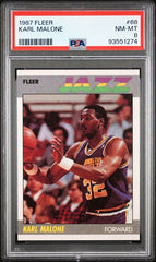 1987-88 Fleer #68 Karl Malone PSA 8 | Eastridge Sports Cards