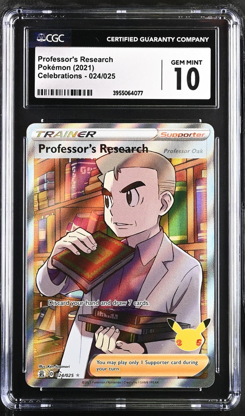 2021 Pokemon Celebrations #024 Professor's Research CGC 10