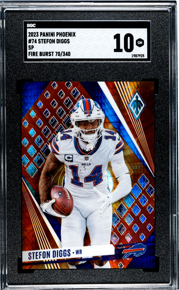 2023 Panini Phoenix SP Fire Burst #74 Stefon Diggs #070/340 SGC 10