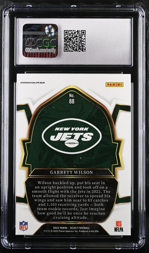 2022 Panini Select #88 Garrett Wilson CGC 9 (Rookie)