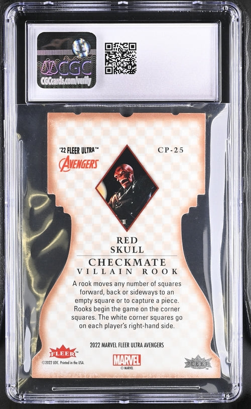 2023 Fleer Ultra Avengers Checkmate #CP-25 Red Skull CGC 10