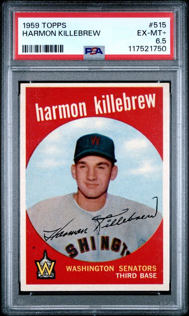 1959 Topps #515 Harmon Killebrew PSA 6.5