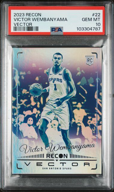 2023-24 Panini Recon Vector #22 Victor Wembanyama PSA 10 (Rookie)