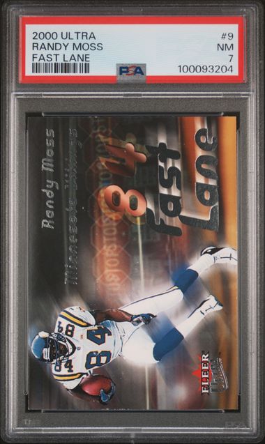 2000 Ultra Fast Lane #9 Randy Moss PSA 7