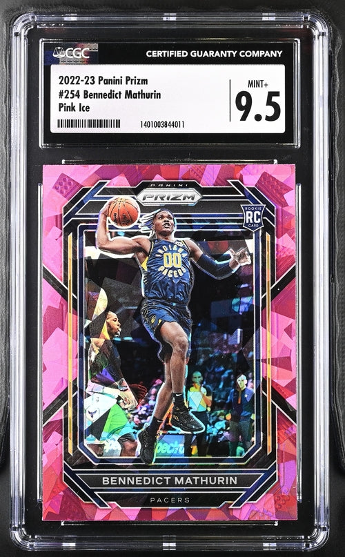2022-23 Panini Prizm Pink Ice #254 Bennedict Mathurin CGC 9.5 (Rookie)