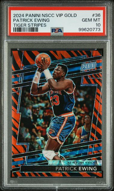 2024 Panini The National Gold Pack Tiger Stripes #36 Patrick Ewing PSA 10