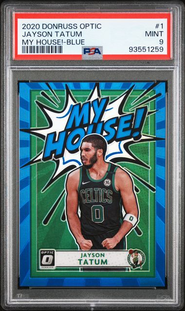 2020-21 Donruss Optic My House Blue #1 Jayson Tatum #54/85 PSA 9 | Eastridge Sports Cards