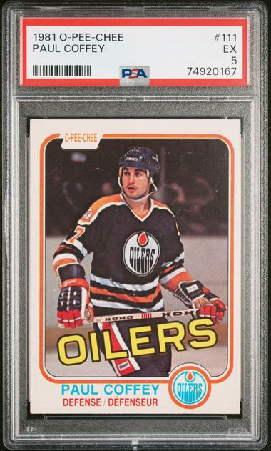 1981-82 O-Pee-Chee #111 Paul Coffey PSA 5 (Rookie)