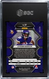2023 Mosaic Choice Red & Yellow Fusion Prizm #337 Jordan Addison #09/80 SGC 9 (Rookie) | Eastridge Sports Cards