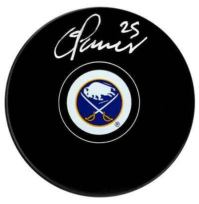 Owen Power Autographed Buffalo Sabres Puck (COJO Sports)