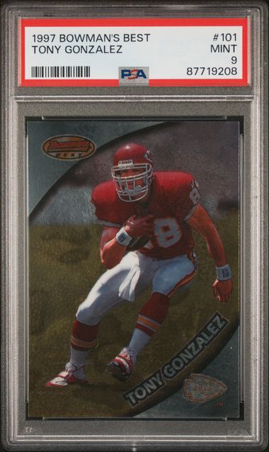 1997 Bowman's Best #101 Tony Gonzalez PSA 9 (Rookie) | Eastridge Sports Cards