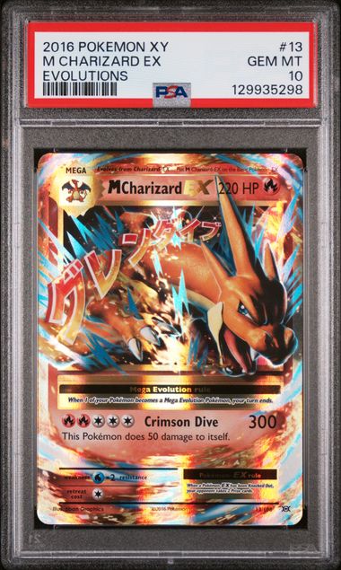 2016 Pokemon Evolutions #13 M Charizard EX PSA 10