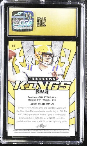 2020 Leaf Draft #85 Joe Burrow CGC 10 (Pristine)