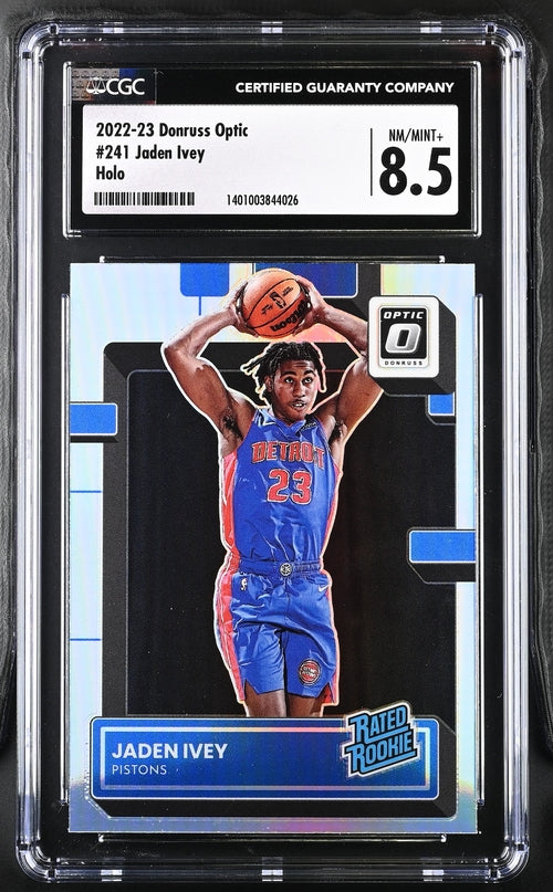 2022-23 Donruss Optic Holo #241 Jaden Ivey CGC 8.5 (Rookie)