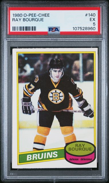 1980-81 O-Pee-Chee #140 Ray Bourque PSA 5 (Rookie) | Eastridge Sports Cards